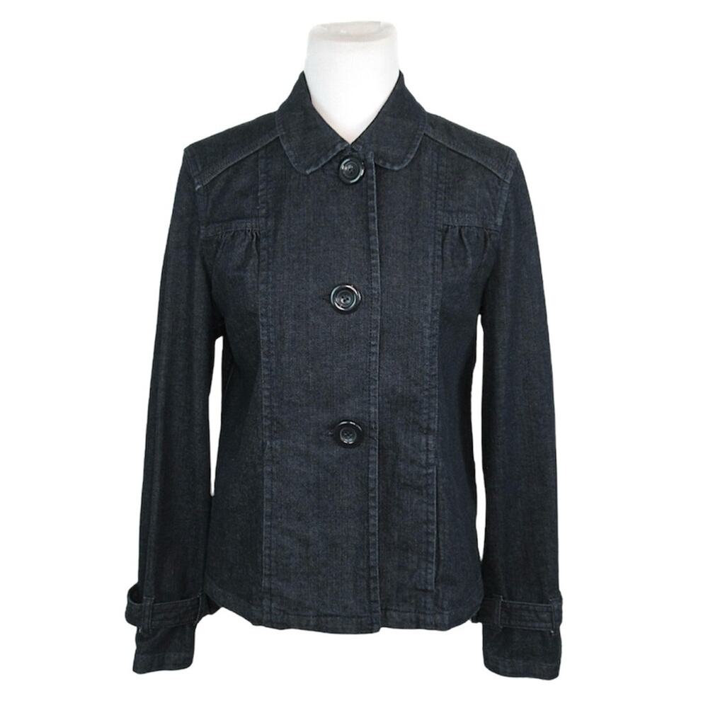 CHARTER CLUB Vintage Dark Wash Denim Jean Jacket Women’s Size Medium